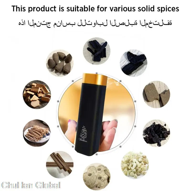 Al Rayyan Mini USB Diffuser – Portable Bukhoor Burner